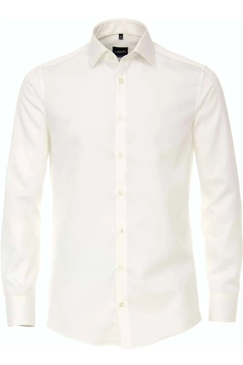 Venti Modern Fit Hemd Ecru, Einfarbig 1 Venti Modern Fit Hemd Ecru, Einfarbig