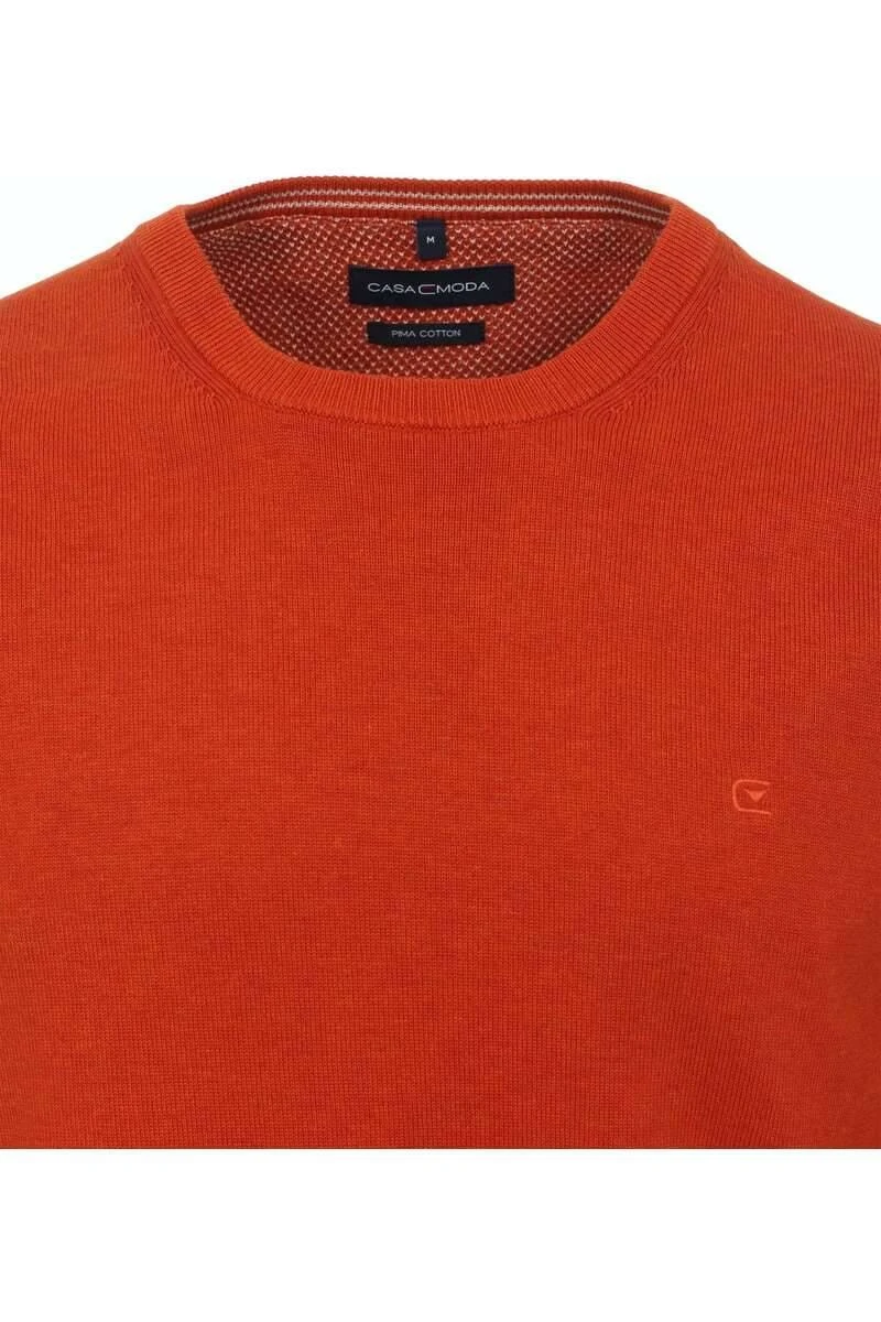 Casa Moda Herren Pullover Rundhals Orange 2 Casa Moda Herren Pullover Rundhals Orange – Bild 2