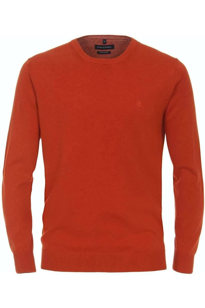 Casa Moda Herren Pullover Rundhals Orange 1 Casa Moda Herren Pullover Rundhals Orange