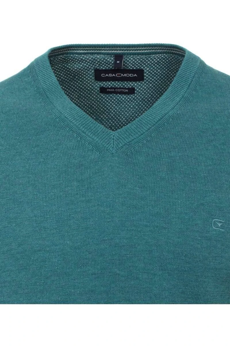 Casa Moda Herren Pullover V-Ausschnitt Blau 2 Casa Moda Herren Pullover V-Ausschnitt Blau – Bild 2