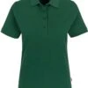 HAKRO 110 Regular Fit Damen Poloshirt Dunkelgrün, Einfarbig