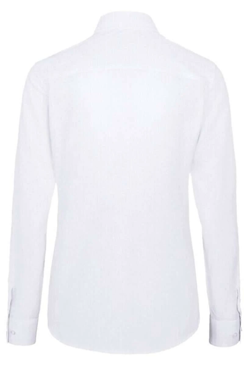 HAKRO Regular Fit Bluseweiss, Einfarbig 4 HAKRO Regular Fit Bluseweiss, Einfarbig – Bild 4