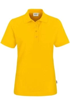 HAKRO 216 Regular Fit Damen Poloshirt Gelb, Einfarbig