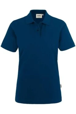 HAKRO 224 Regular Fit Damen Poloshirt Marine, Einfarbig