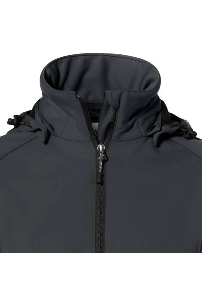 HAKRO 248 Regular Fit Damen SoftshelljackeKapuze (abnehmbar) Anthrazit 2 HAKRO 248 Regular Fit Damen SoftshelljackeKapuze (abnehmbar) Anthrazit – Bild 2