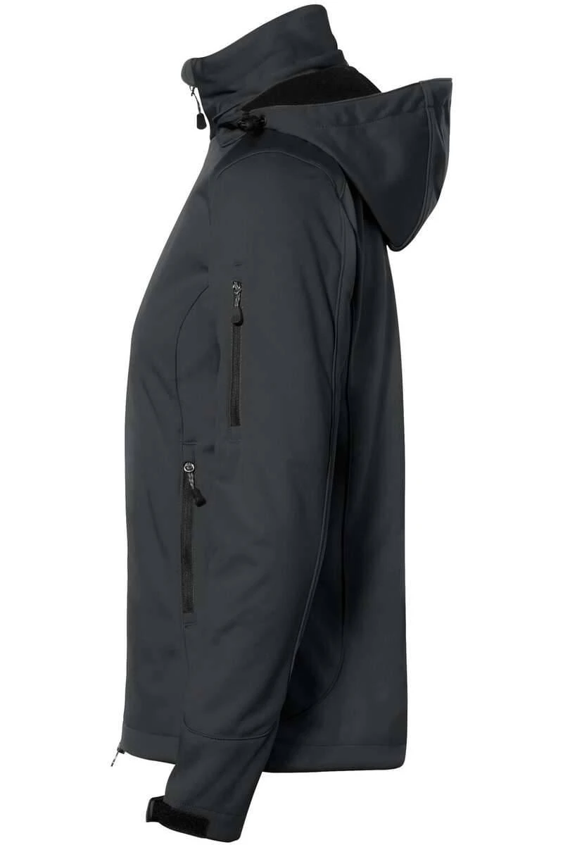 HAKRO 248 Regular Fit Damen SoftshelljackeKapuze (abnehmbar) Anthrazit 3 HAKRO 248 Regular Fit Damen SoftshelljackeKapuze (abnehmbar) Anthrazit – Bild 3