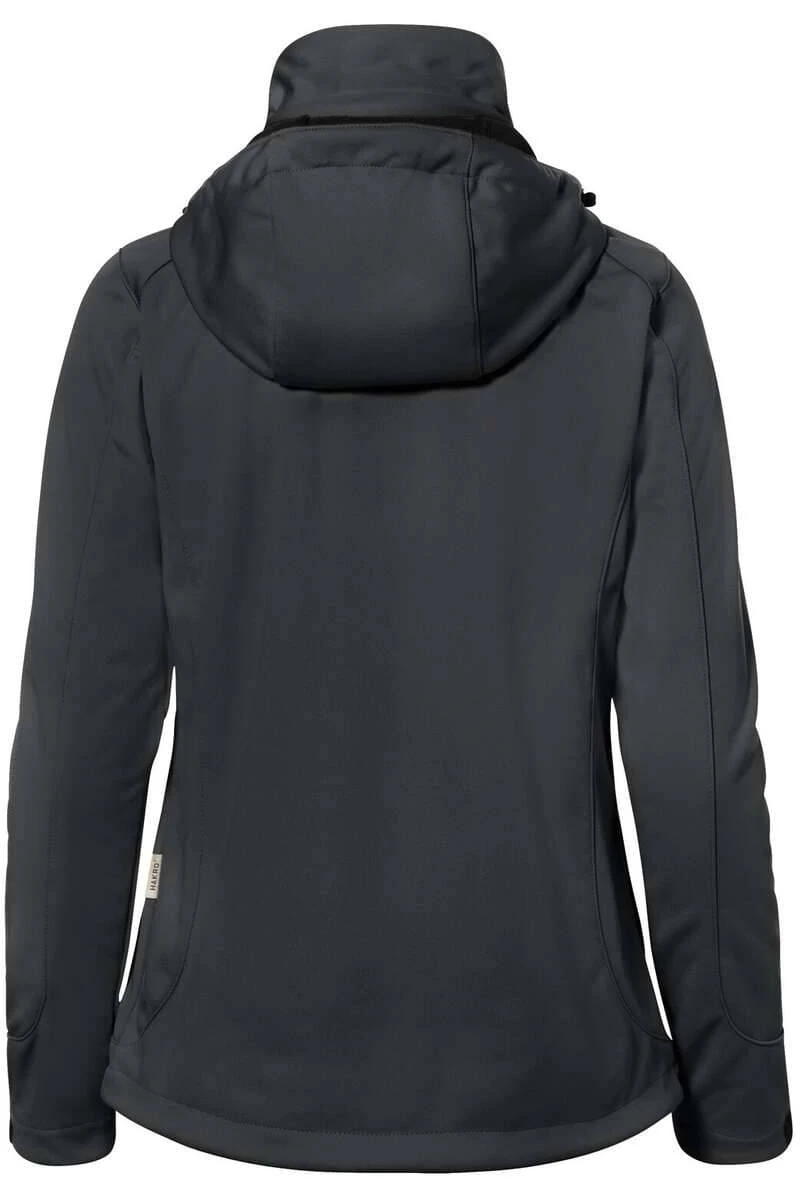 HAKRO 248 Regular Fit Damen SoftshelljackeKapuze (abnehmbar) Anthrazit 4 HAKRO 248 Regular Fit Damen SoftshelljackeKapuze (abnehmbar) Anthrazit – Bild 4