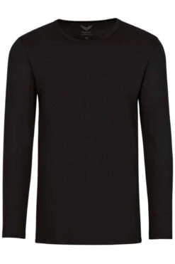 TRIGEMA Longsleeve Schwarz