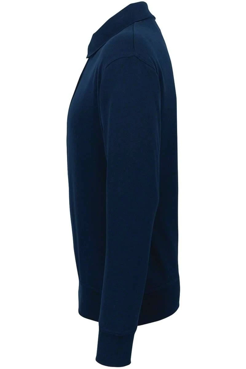HAKRO 457 Comfort Fit Longsleeve Poloshirt Nachtblau, Einfarbig 2 HAKRO 457 Comfort Fit Longsleeve Poloshirt Nachtblau, Einfarbig – Bild 2