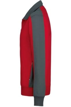 HAKRO 477 Comfort Fit SweatjackeZip Rot/anthrazit -Kleidung Angebote 0477 002 2 800 1200x1200