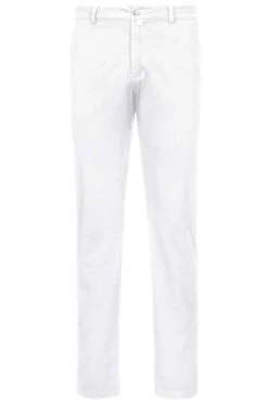HAKRO Regular Fit Herren Chino Weiss,Einfarbig
