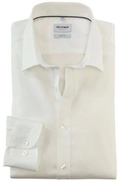OLYMP Level Five Body Fit Hemd Hellbeige, Einfarbig