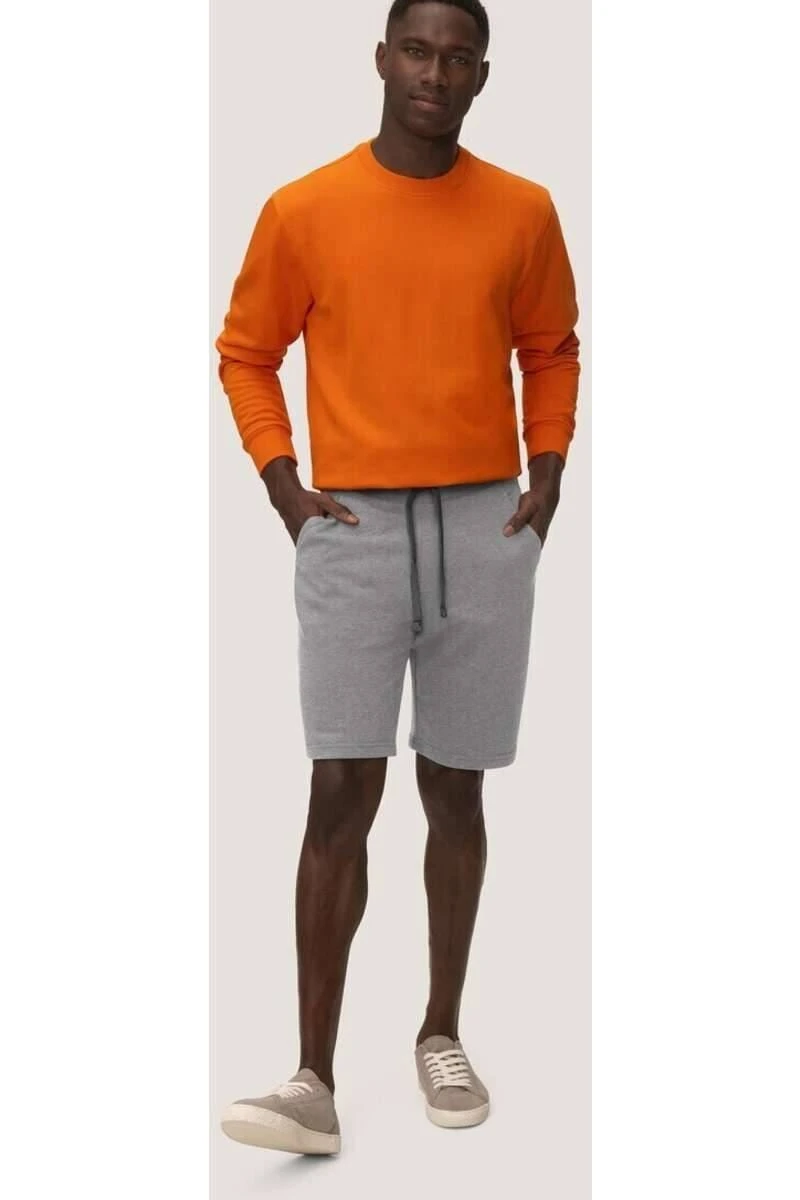 HAKRO Regular Fit Kurze Jogginghose Grau 2 HAKRO Regular Fit Kurze Jogginghose Grau – Bild 2