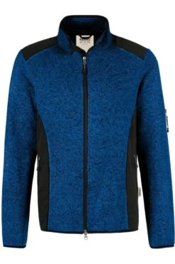 HAKRO 836 Regular Fit Herren Fleecejacke Zip Royal