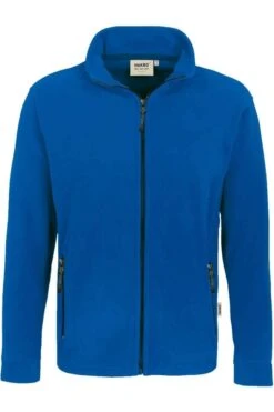 HAKRO 840 Regular Fit Herren Fleecejacke Zip Royal