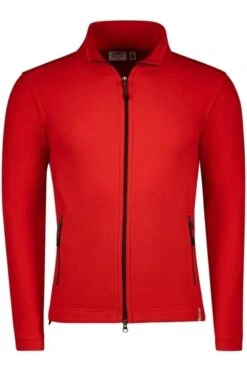 HAKRO Function Regular Fit Herren Fleecejacke Rot