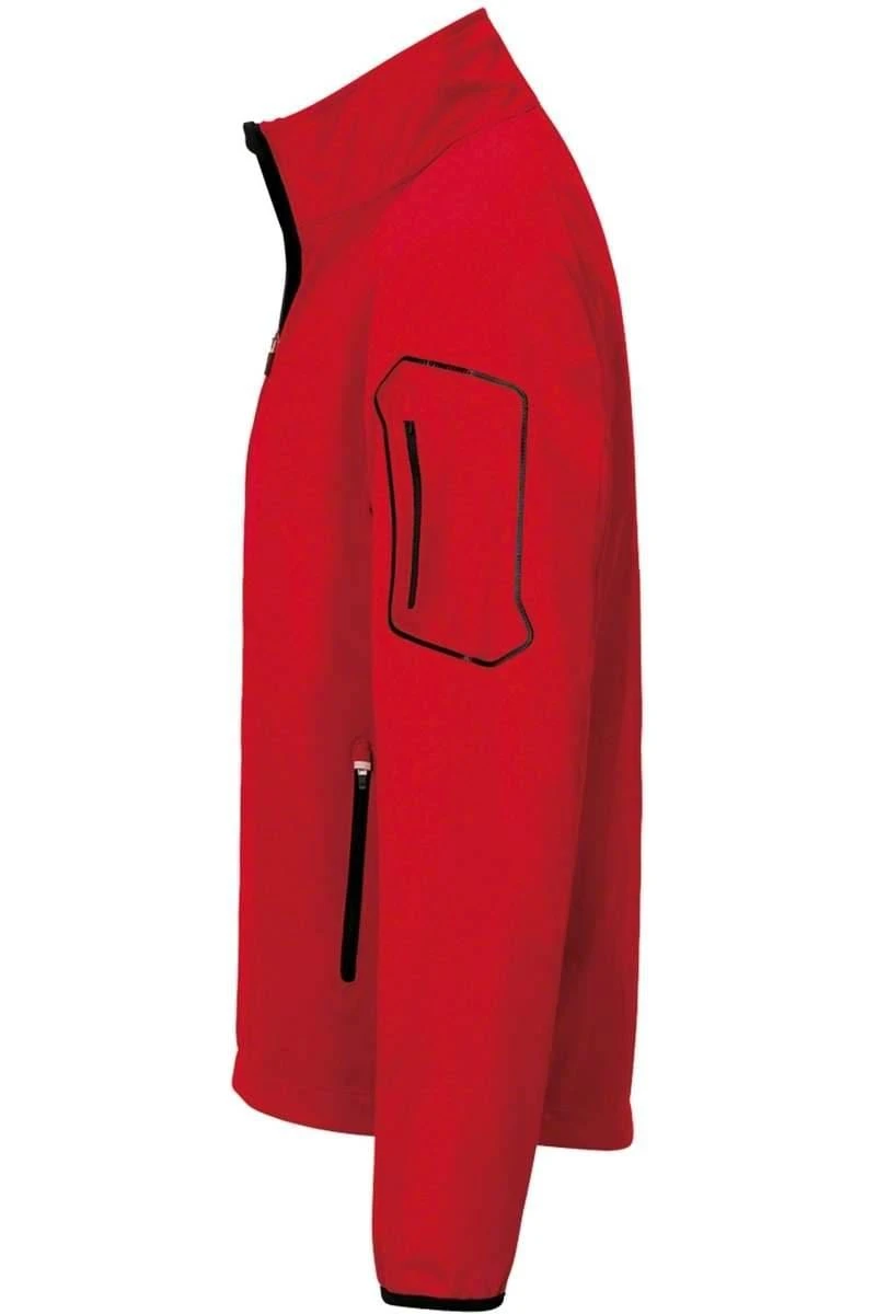 HAKRO 856 Regular Fit Herren SoftshelljackeZip Rot 3 HAKRO 856 Regular Fit Herren SoftshelljackeZip Rot – Bild 3