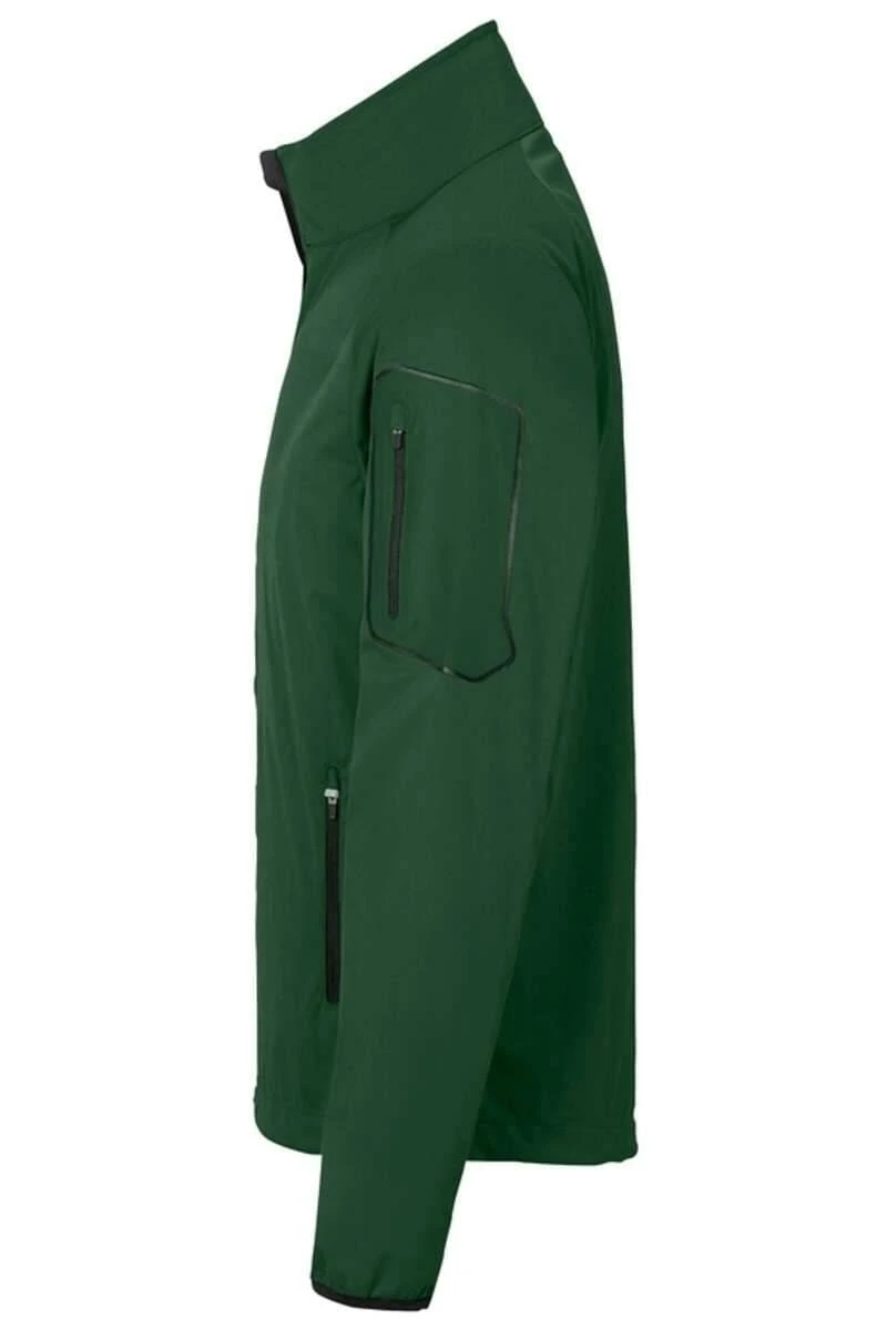 HAKRO Regular Fit Herren Softshelljacke Tanne 4 HAKRO Regular Fit Herren Softshelljacke Tanne – Bild 4