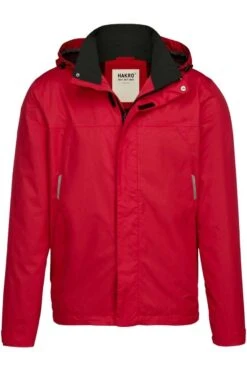 HAKRO 862 Regular Fit RegenjackeKapuze Rot