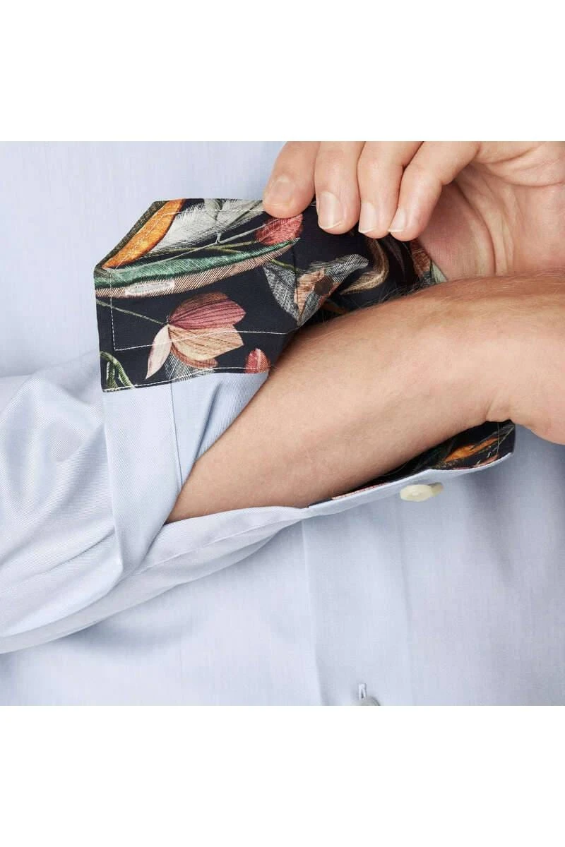 ETON Slim Fit Hemd Hellblau, Einfarbig 3 ETON Slim Fit Hemd Hellblau, Einfarbig – Bild 3