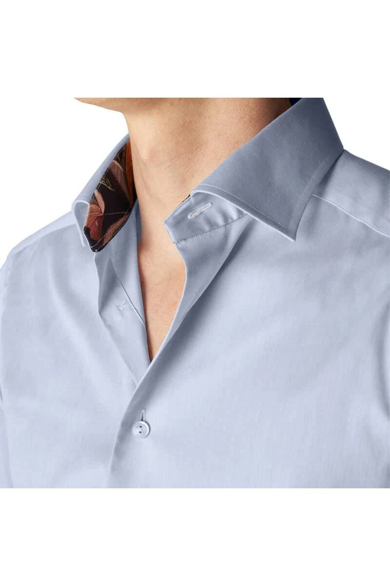 ETON Slim Fit Hemd Hellblau, Einfarbig 5 ETON Slim Fit Hemd Hellblau, Einfarbig – Bild 5