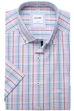 OLYMP Luxor Comfort Fit Hemd Fuchsia, Kariert