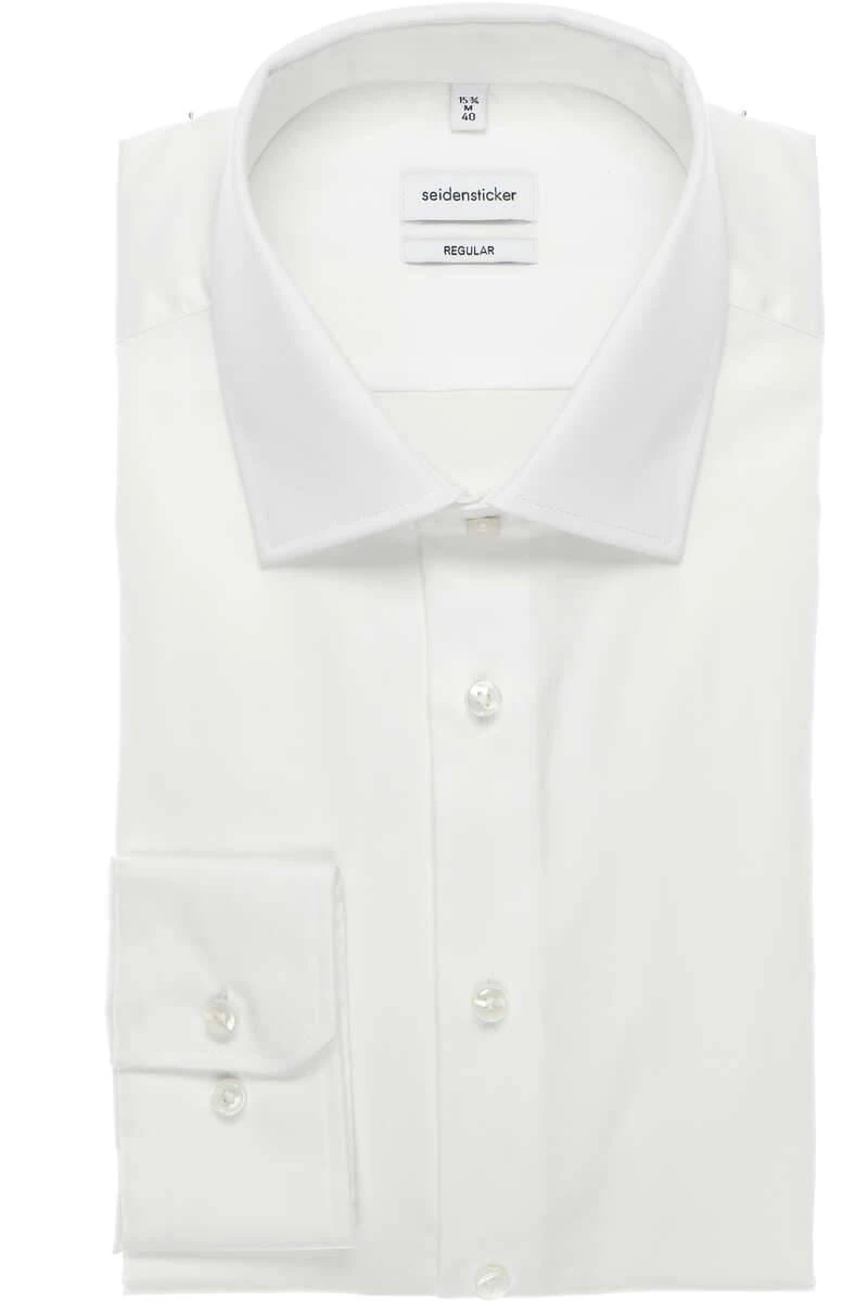 Seidensticker Original Regular Fit Hemd Weiss, Einfarbig 1 Seidensticker Original Regular Fit Hemd Weiss, Einfarbig