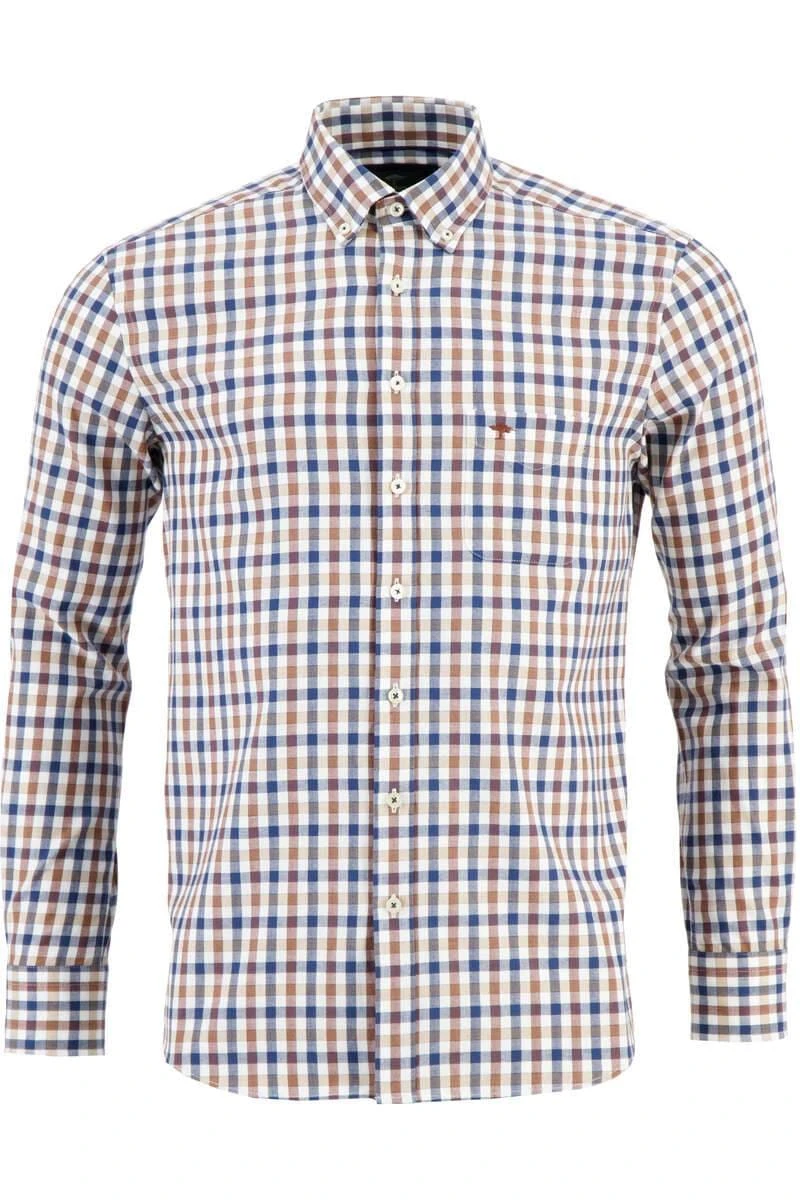 Fynch-Hatton Casual Fit Hemd Blau, Kariert 1 Fynch-Hatton Casual Fit Hemd Blau, Kariert