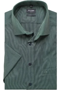OLYMP Luxor Modern Fit Hemd Grün/blau, Gemustert