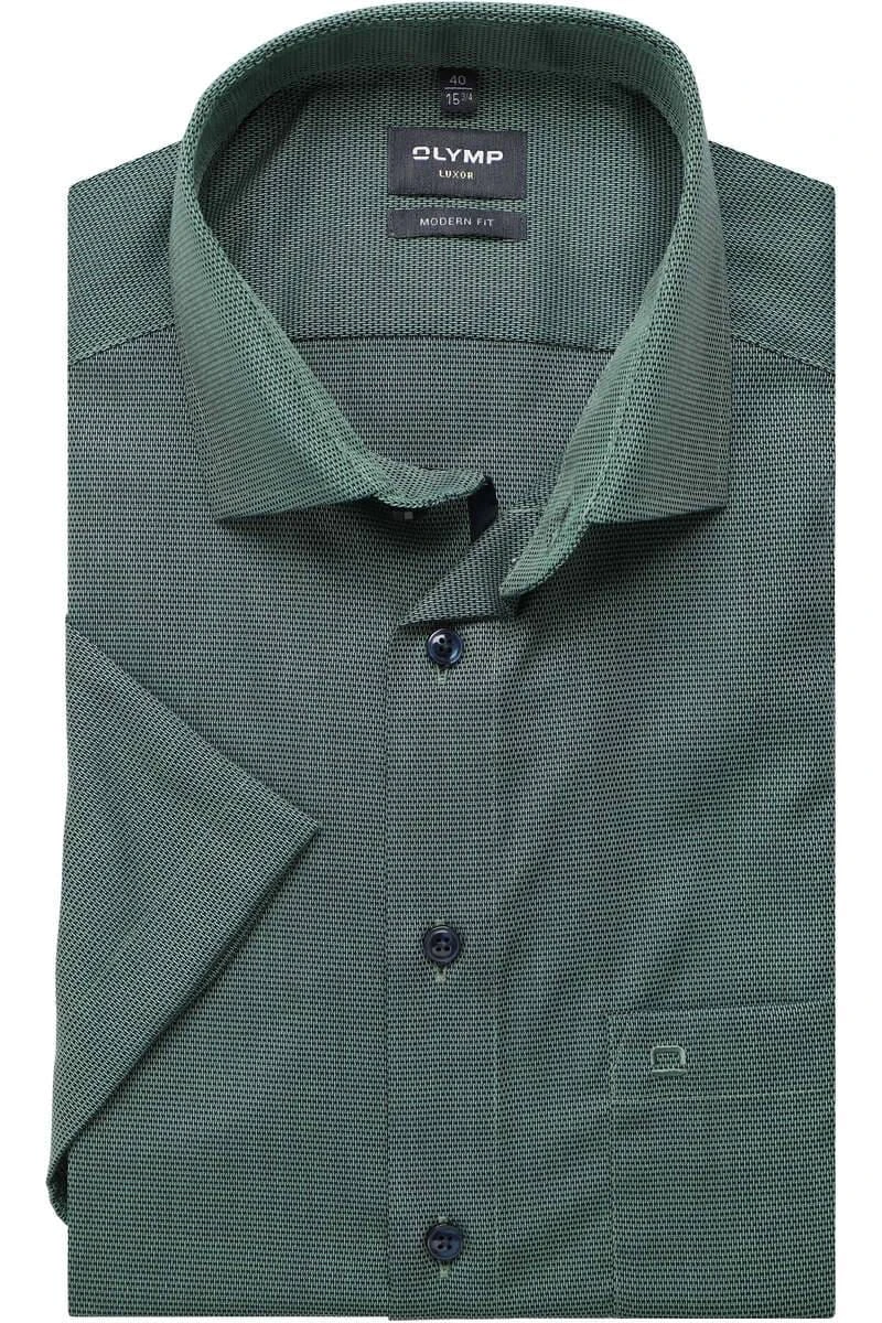 OLYMP Luxor Modern Fit Hemd Grün/blau, Gemustert 1 OLYMP Luxor Modern Fit Hemd Grün/blau, Gemustert
