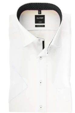 OLYMP Luxor Modern Fit Hemd Weiss, Einfarbig