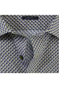 OLYMP Luxor Modern Fit Hemd Blau/grün, Gemustert -Kleidung Angebote 1300 34 44 3 800 1200x1200