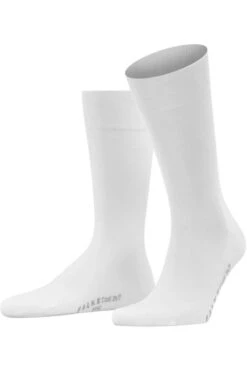 FALKE Cool 24/7 Herren Socken Weiss, Einfarbig
