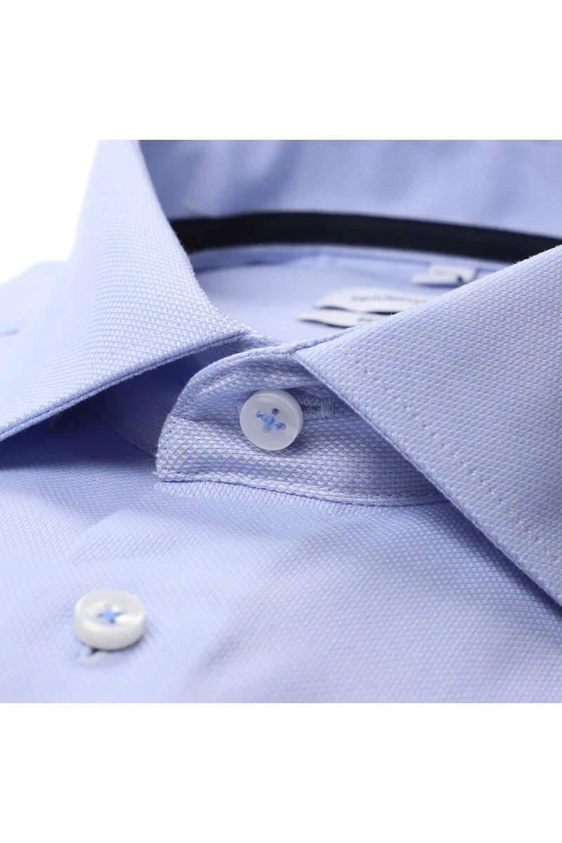 Seidensticker Regular Fit Hemd Mittelblau, Einfarbig 2 Seidensticker Regular Fit Hemd Mittelblau, Einfarbig – Bild 2