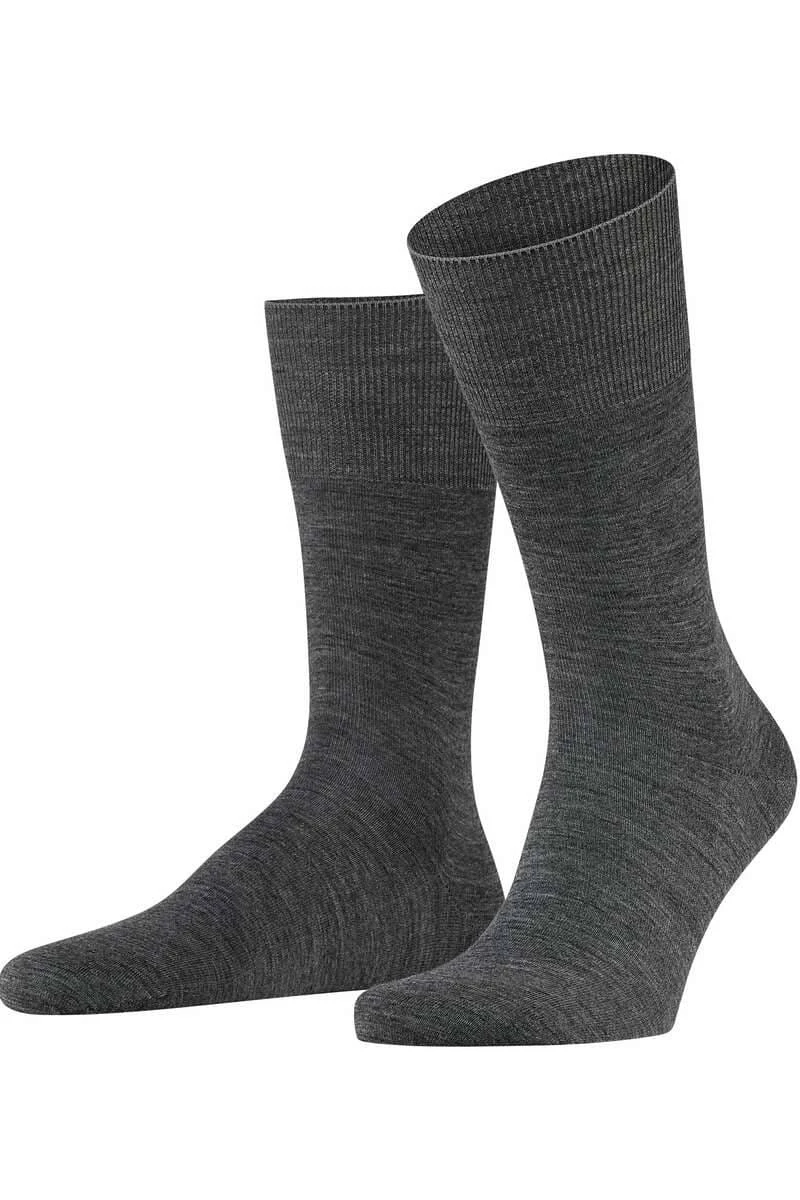 FALKE Airport Herren Socken Dunkelgrau, Einfarbig 1 FALKE Airport Herren Socken Dunkelgrau, Einfarbig