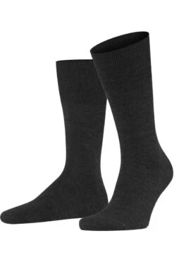 FALKE Airport Herren Socken Anthrazit, Melange