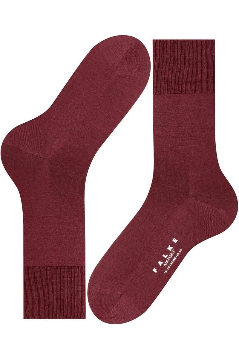 FALKE Airport Herren Socken Dunkelbraun, Einfarbig 4 FALKE Airport Herren Socken Dunkelbraun, Einfarbig – Bild 4