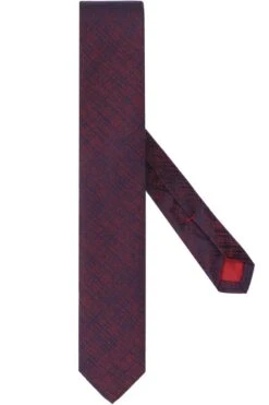 OLYMP Krawatte 100% Seide Rot,