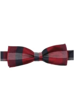 Venti Fliege Aus 100% Seiderot/blau, Kariert