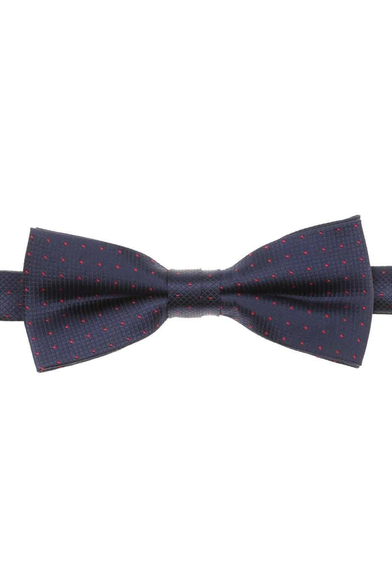 Venti Fliege Aus 100% Seideblau, Gepunktet 1 Venti Fliege Aus 100% Seideblau, Gepunktet