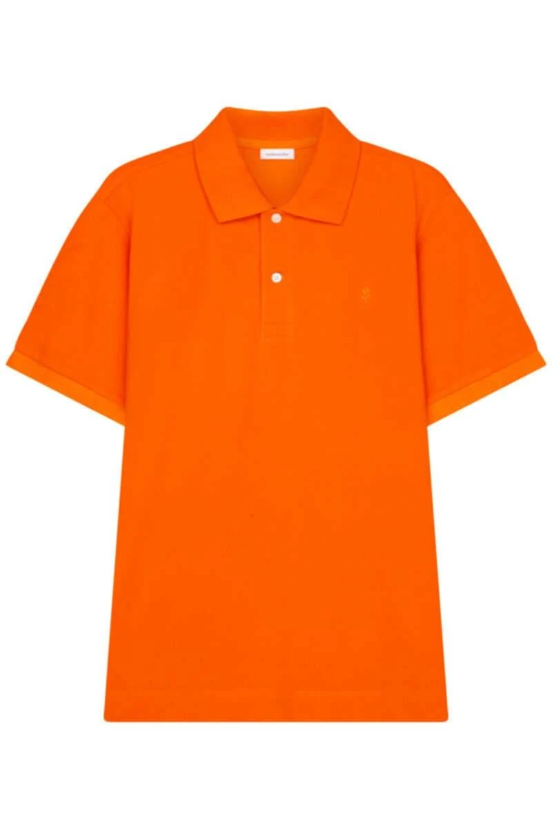 Seidensticker Regular Fit Poloshirt Orange, Einfarbig 1 Seidensticker Regular Fit Poloshirt Orange, Einfarbig