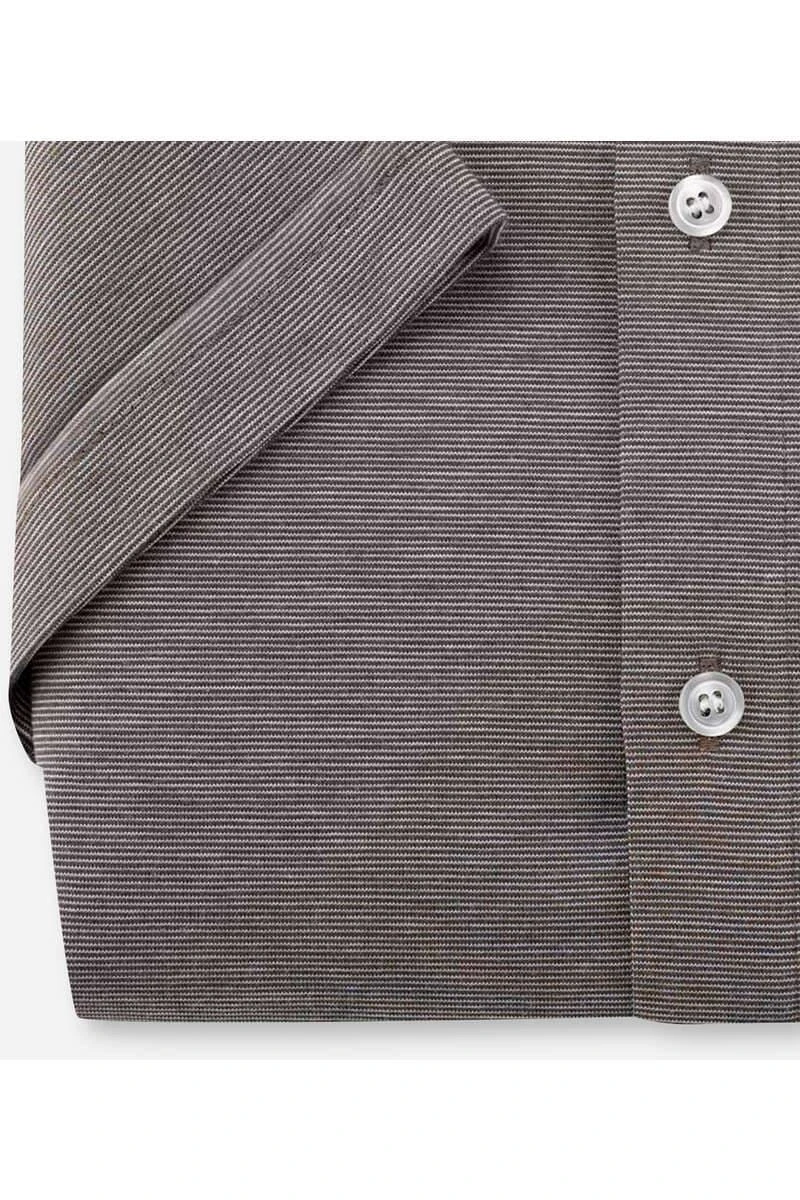 OLYMP Level Five 24/Seven Body Fit Jerseyhemd Schlamm, Meliert 4 OLYMP Level Five 24/Seven Body Fit Jerseyhemd Schlamm, Meliert – Bild 4