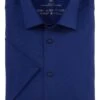 OLYMP Level Five 24/Seven Dynamic Flex Body Fit Jerseyhemd Royal, Einfarbig
