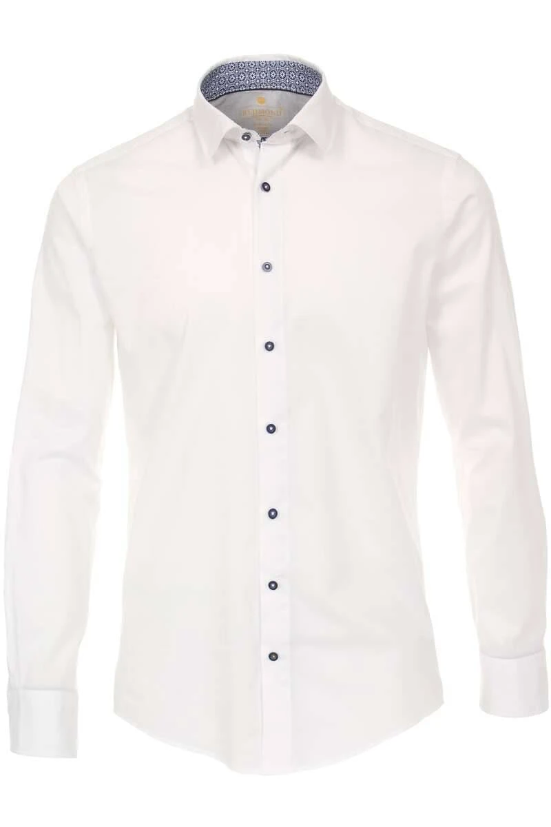Redmond Modern Fit Hemd Weiss, Einfarbig 6 Redmond Modern Fit Hemd Weiss, Einfarbig – Bild 6