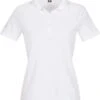 TRIGEMA Slim Fit Damen Poloshirt Weiss, Einfarbig