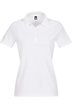 TRIGEMA Slim Fit Damen Poloshirt Weiss, Einfarbig