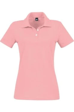 TRIGEMA Slim Fit Damen Poloshirt Rose, Einfarbig