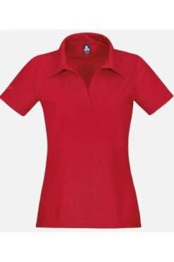 TRIGEMA Slim Fit Damen Poloshirt Rot, Einfarbig