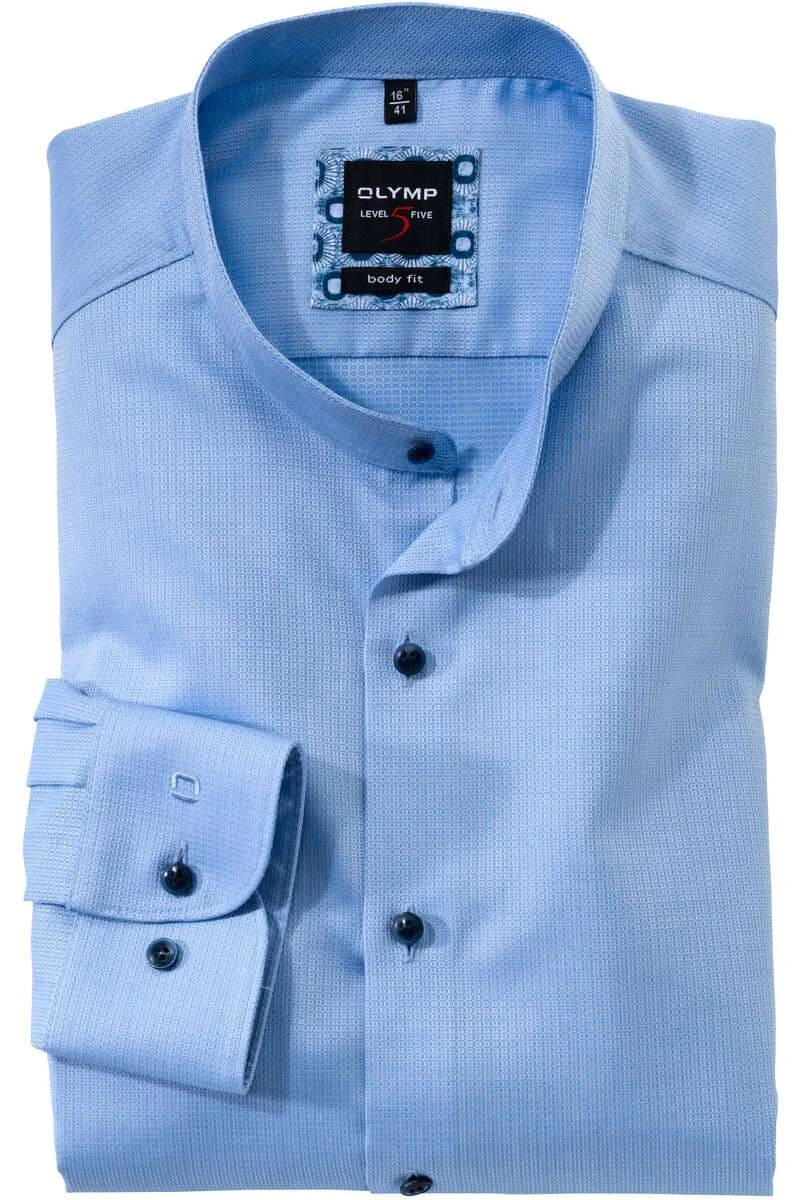 OLYMP Level Five Body Fit Hemd Bleu, Faux-uni 1 OLYMP Level Five Body Fit Hemd Bleu, Faux-uni