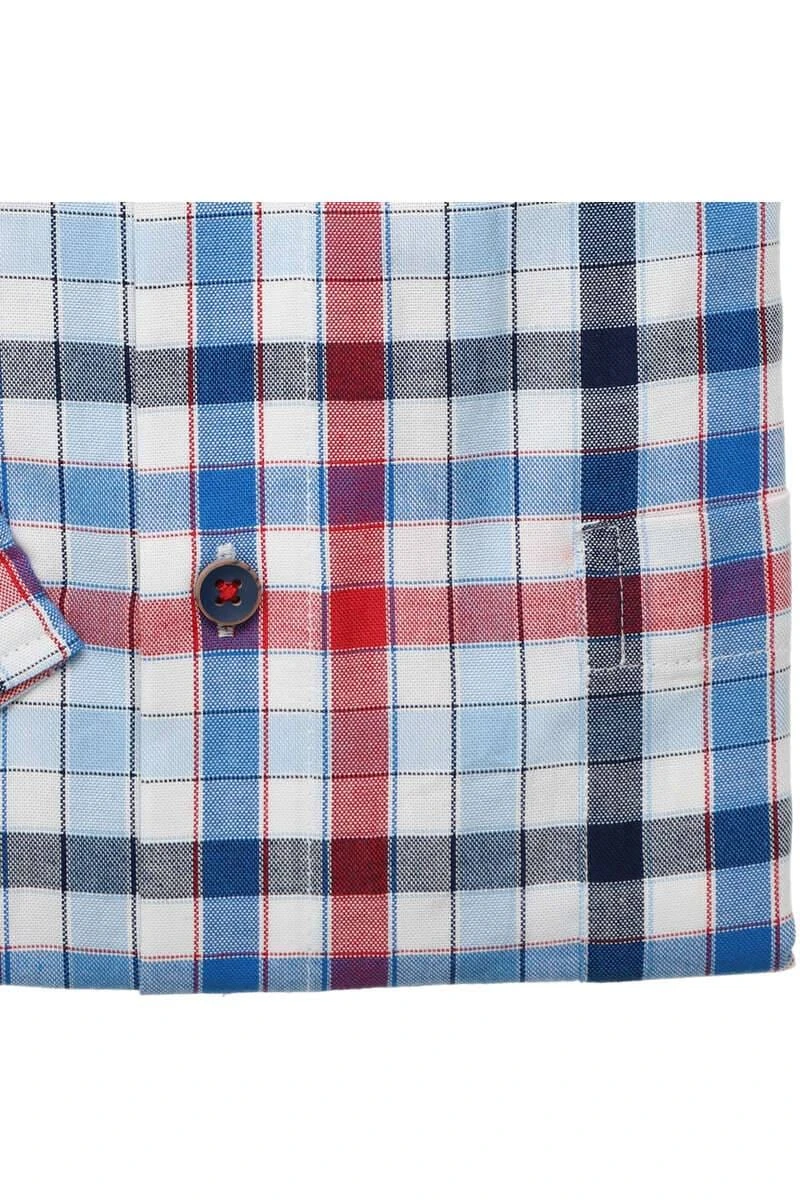 Redmond Casual Modern Fit Hemd Blau/rot/weiss, Kariert 5 Redmond Casual Modern Fit Hemd Blau/rot/weiss, Kariert – Bild 5